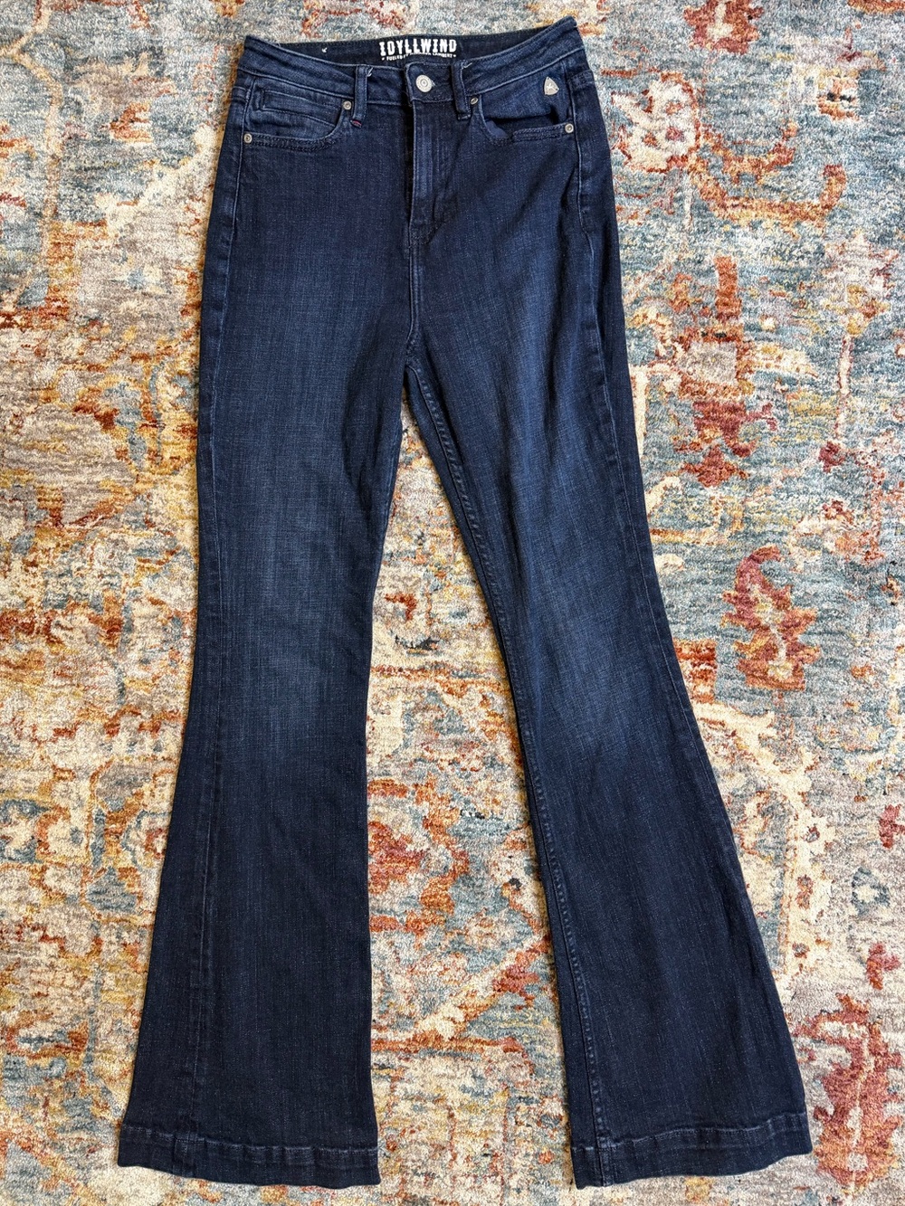 Idyllwind Dark Blue Flare Jeans - Women's High-Rise Stretch